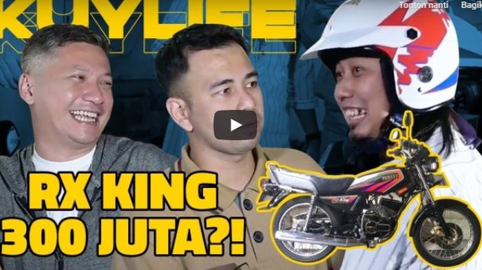 Raffi Ahmad dan Gading Marten kaget saat tahu harga Yamaha RX-King Ade Jigo