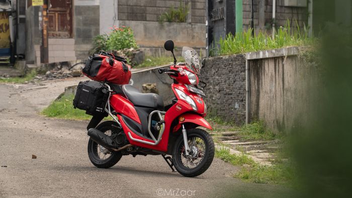 Kisaran biaya untuk menyegarkan Honda Spacy tampil ala motor petualang.