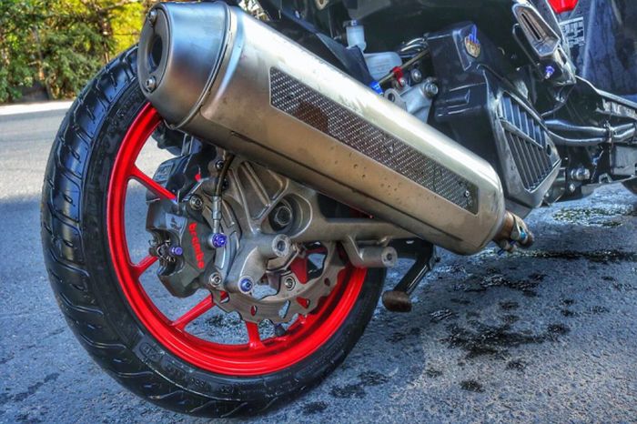Area kaki belakang Honda Vario 150 ini juga sangar