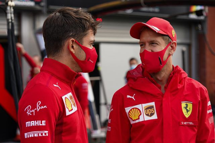 Dua pembalap Ferrari gagal mencetak point di F1 Belgia 2020