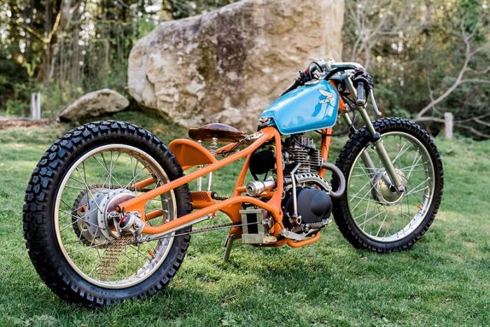 Honda XL175 bertampang bobber