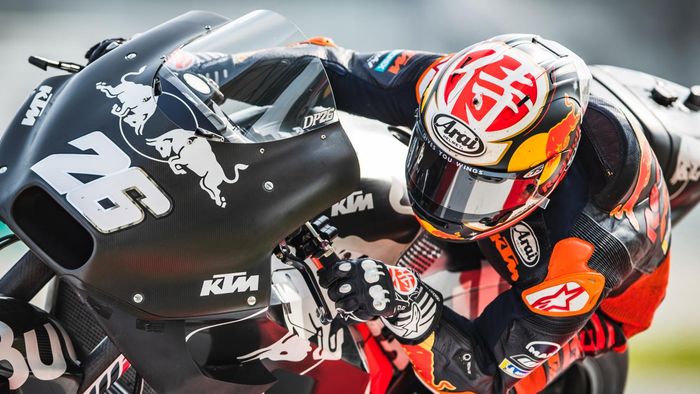 Dani Pedrosa terus jajal part baru di KTM RC16 untuk bikin lebih kompetitif