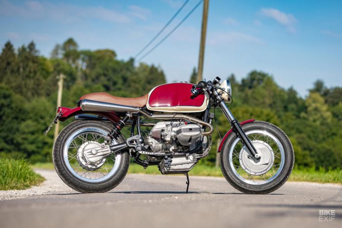 Unsur cafe racer dan scrambler dipadukan pada BMW R80RT ini