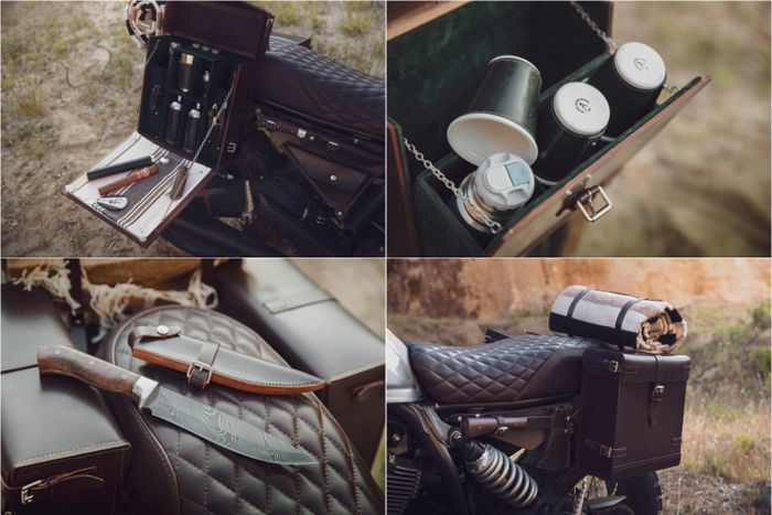 Isi dari pannier pada Ducati Scrambler ini