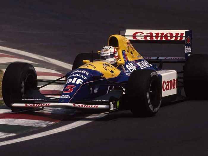 FW14B, mobil tim Williams yang digunakan oleh Nigel Mansell tahun 1992
