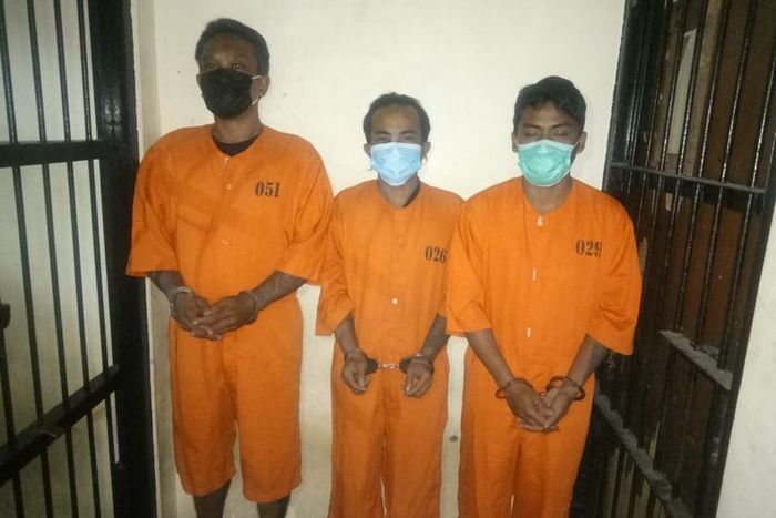 Tiga pelaku pencurian yang nekat mengembat Harley-Davidson milik temannya sendiri di Bali