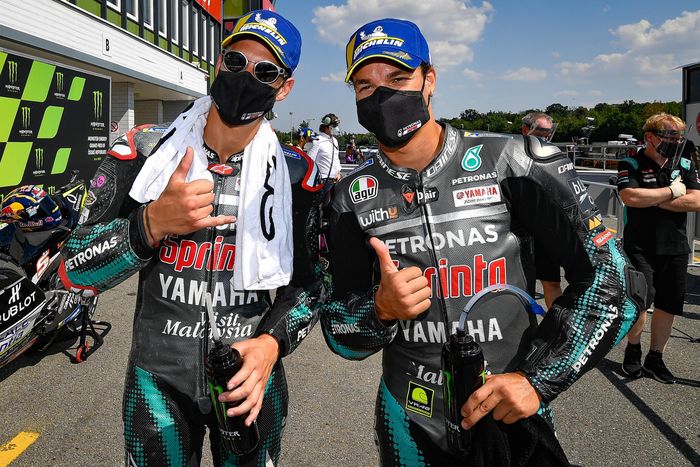 Franco Morbidelli dan Fabio Quartararo, duo pembalap tim satelit Yamaha yang kompetitif