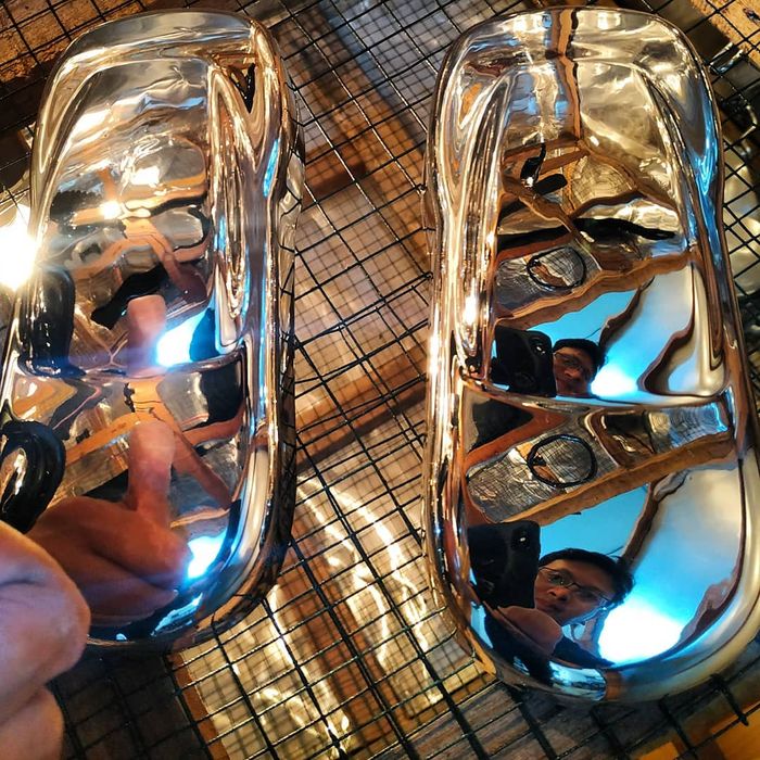 Ternyata proses modifikasi repaint krom semprot memang detail banget sob! 