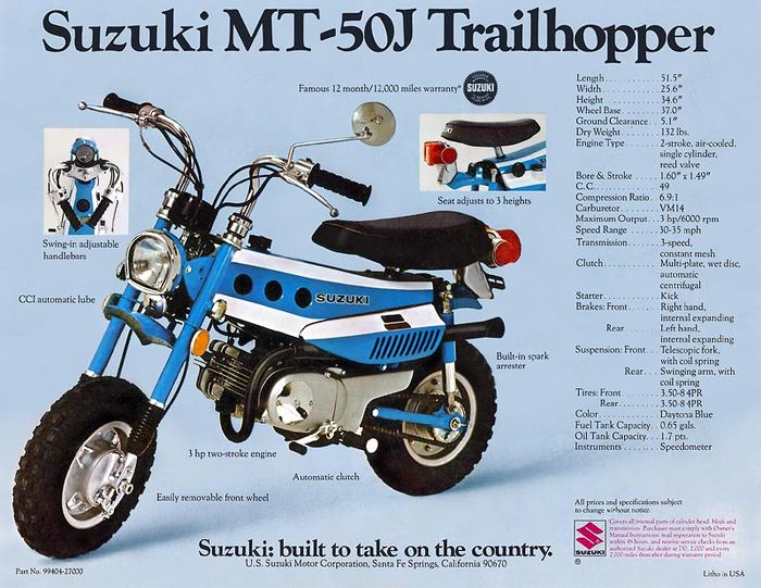 sosok Suzuki MT-50J Trailhopper