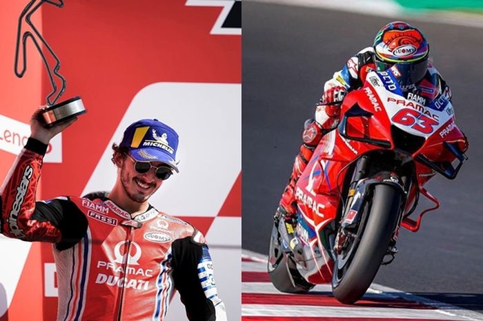 Francesco Bagnaia berhasil meraih podium dua pada MotoGP San Marino 2020