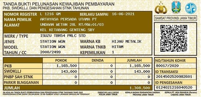 e-TBPKP yang bisa disimpan di ponsel dan dicetak sendiri serta sah di kepolisian