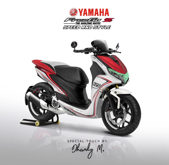 Modifikasi digital Yamaha Freego garapan Dhandy Mustika.