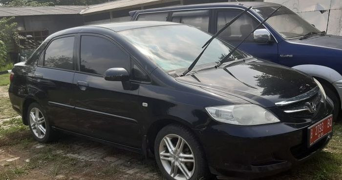 Kondisi Honda City bekas yang dilelang.