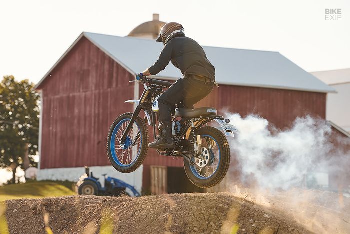 Hodaka Wombat 125 scrambler yang keren