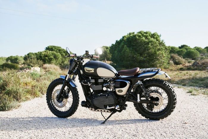 Area kaki-kaki Triumph Bonneville ini juga diupgrade