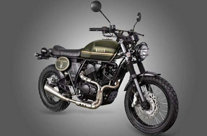 penampakan Bullit Bluroc 250, street tracker gagah bergaya retro dari Belgia