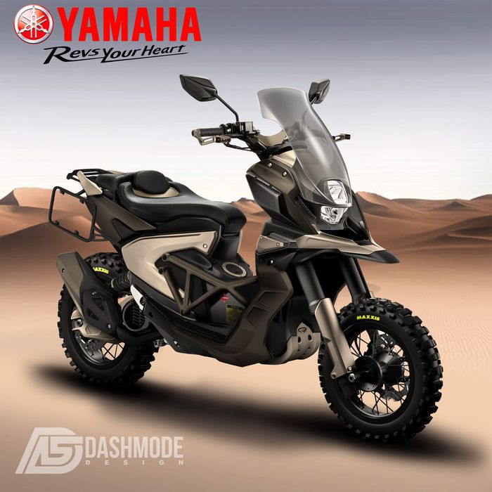 Modifikasi digital Yamaha X-Ride garapan Dashmode Design.