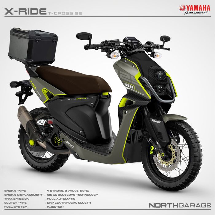 Modifikasi digital Yamaha X-Ride garapan North Garage