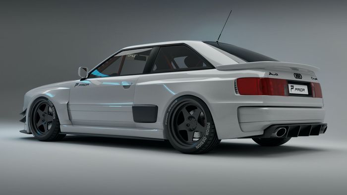 Tampilan belakang  Audi RS2 Coupe hasil modifikasi Prior Design