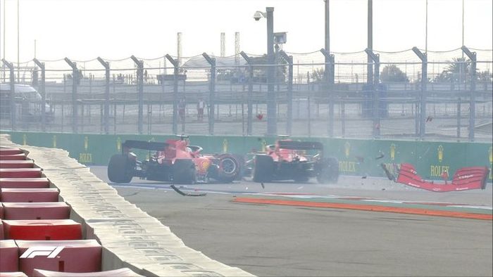Sebastian Vettel crash di Q2 Kualifikasi F1 Rusia 2020, hampir ditabrak Charles Leclerc