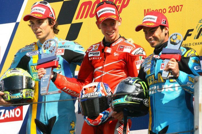 Podium MotoGP San Marino 2007
