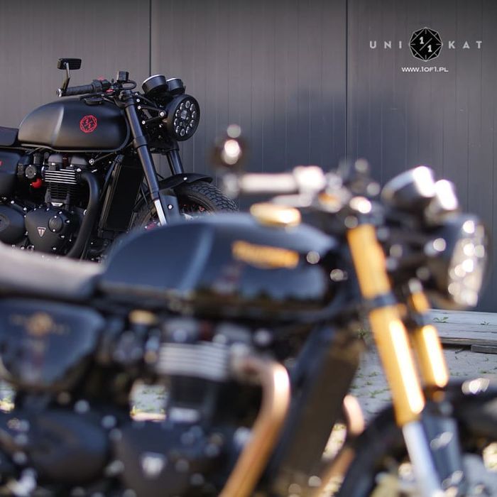 Headlamp Triumph Thruxton RS ini diganti LED