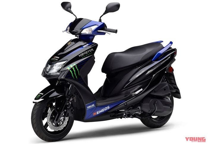 tampilan baru Yamaha Cygnus-X Monster Energy MotoGP Edition