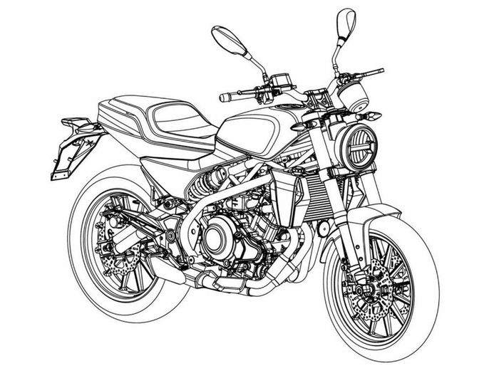 Gambar paten Harley-Davidson 338R