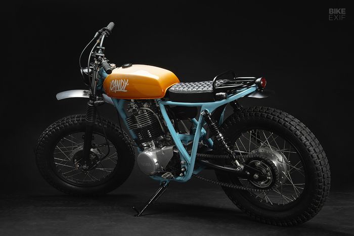 Mesin Yamaha SR500 ini mendapat cukup banyak upgrade