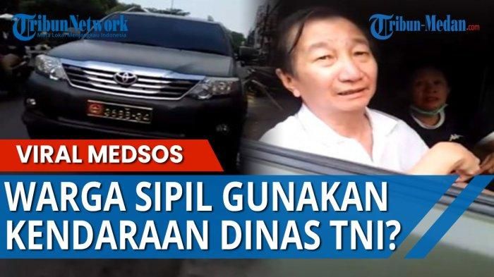 warga sipil yang kendarai Toyota Fortuner, Mobil Dinas TNI AD
