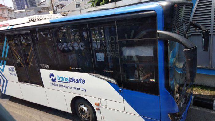 Ilustrasi bus Transjakarta