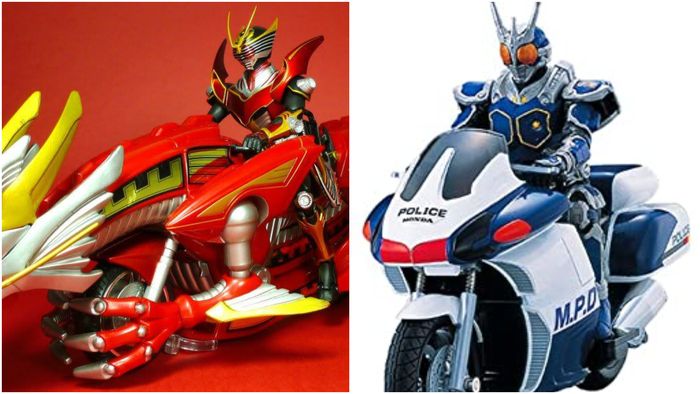 'Hampir-Davidson' bernama Honda X4 pernah nongol di dua serial Kamen Rider.