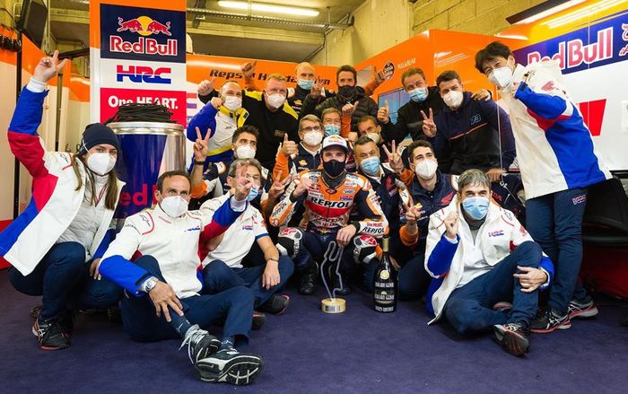 Alex Marquez berhasil mempersembahkan podium pertama untuk Honda pada balapan MotoGP Prancis 2020