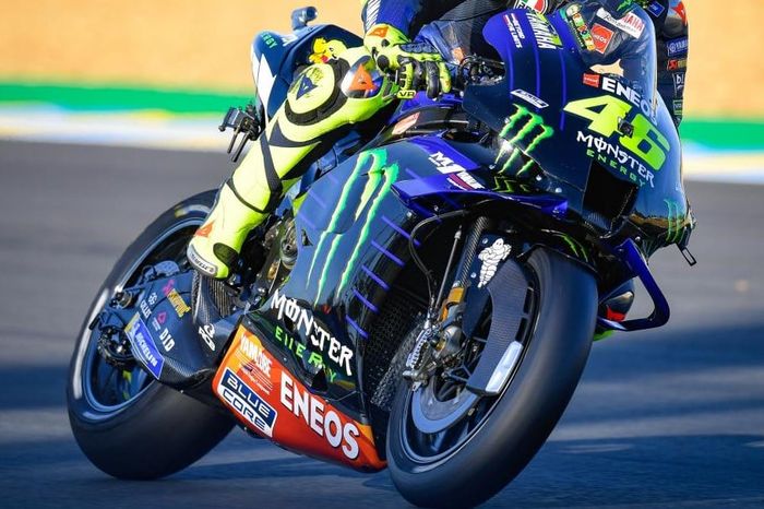 Yamaha pakai lakban untuk jaga suhu part motor di MotoGP Prancis 2020