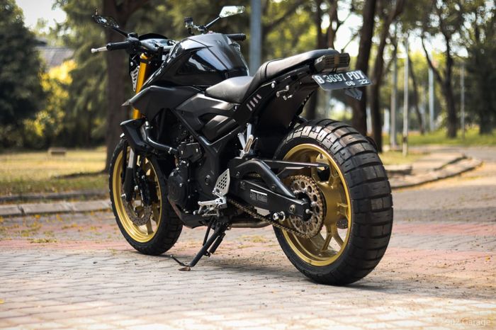 Paket modifikasi Yamaha MT-25 ala neo retro, range harga 25- 30 jutaan nih sob!