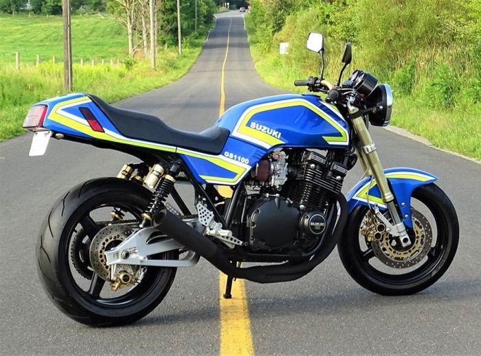 Mesin Suzuki GS1100E ini mengalami beberapa upgrade