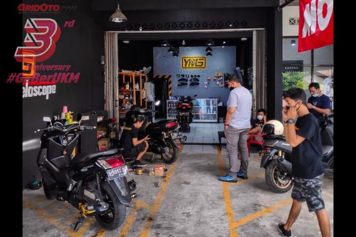 Yoga Motoshop, Dari Ngoprek Kini Punya Bengkel Spesialis Big Matik, Keuntungan Sehari Bisa Capai Segini
