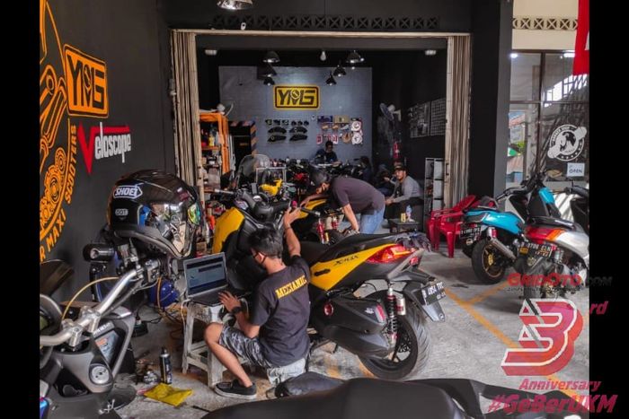 Beberapa big skutik yang mampir ke Yoga Motoshop