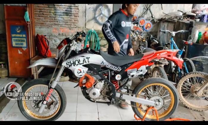 Wujud jadi dari Kawasaki KLX 150 bertenaga listrik