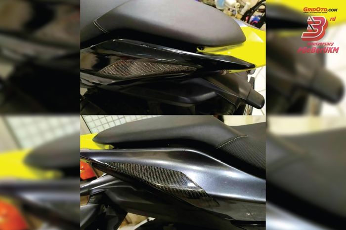 Part carbon untuk bodi Yamaha Aerox dari DCS Auto