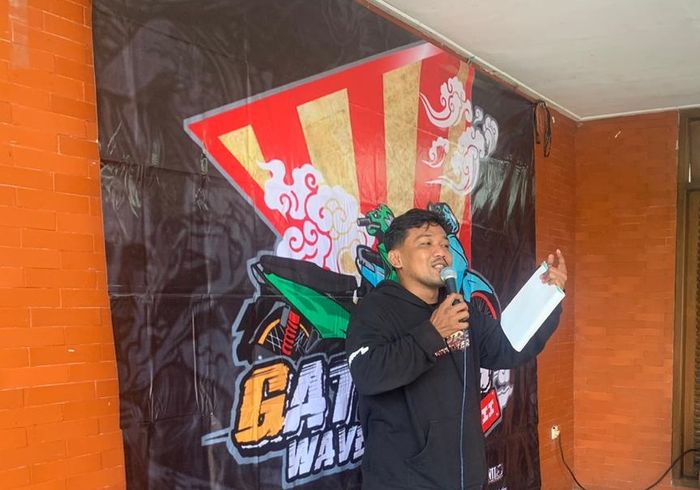 Agung Manullang sebagai ketua acara gathering Wave Id