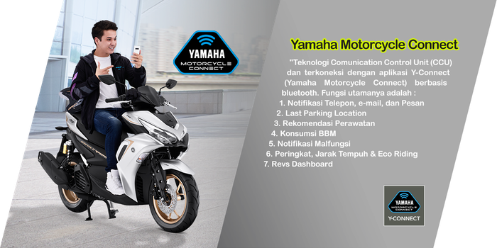 Aplikasi Y-Connect di Yamaha All New Aerox 155 Connected 2020