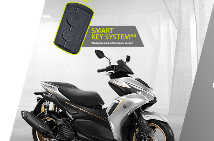Kunci smartkey keyless di All New Yamaha Aerox 155 Connected 2020