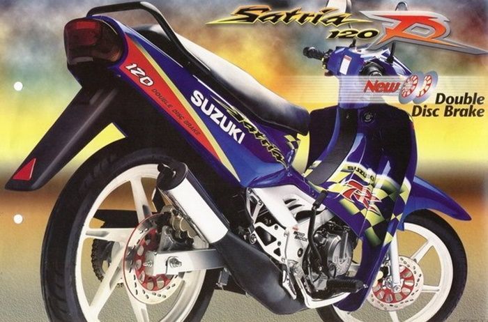 Suzuki Satria RU 120R Lumba-lumba sudah pakai pelek palang 6 dan rem cakram belakang 2 piston 