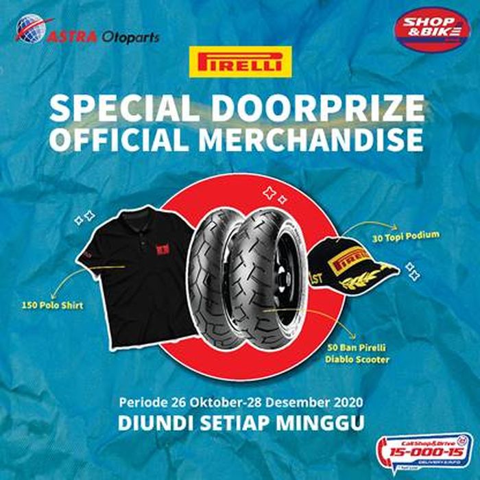 Promo merchandise diundi setiap minggu