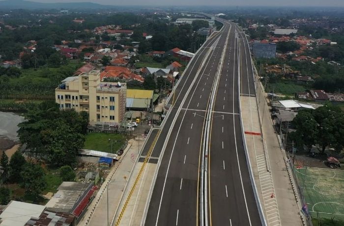 Pengerjaan Jalan Tol Bogor Ring Road (BORR) Seksi 3A ruas Simpang Yasmin-Simpang Semplak sudah selesai.