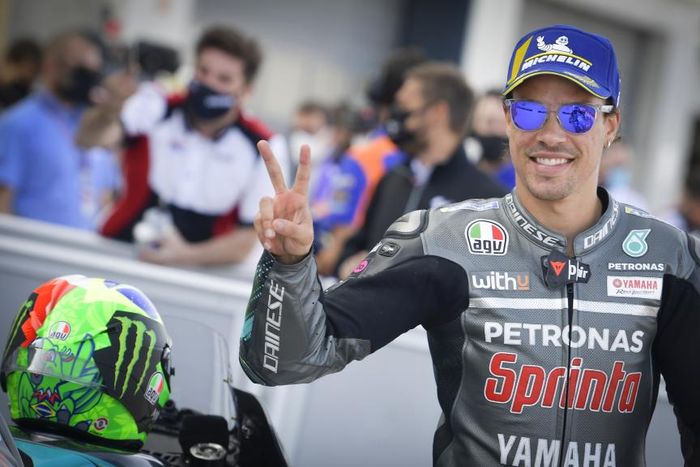 Franco Morbidelli akui sangat senang dengan hasil di hari pertama seri MotoGP Eropa 2020.