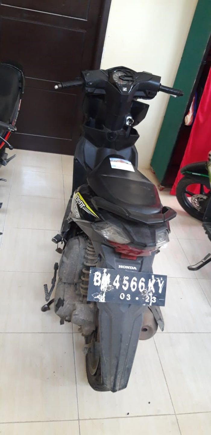 Honda BeAT pelat BM ini dilelang di bawah Rp 1 jutaan.