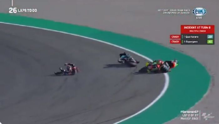 Fabio Quartararo crash