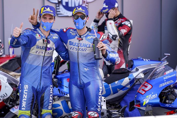 Joan Mir dan Alex Rins yang sukses jadi juara di MotoGP Eropa 2020